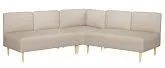 Диван угловой Рикке R13 Camaro 03 светло-бежевый - превью 1